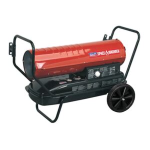 Sealey AB1258 Space Warmer® Paraffin/Kerosene/Diesel Heater 125,000Btu/hr with Wheels