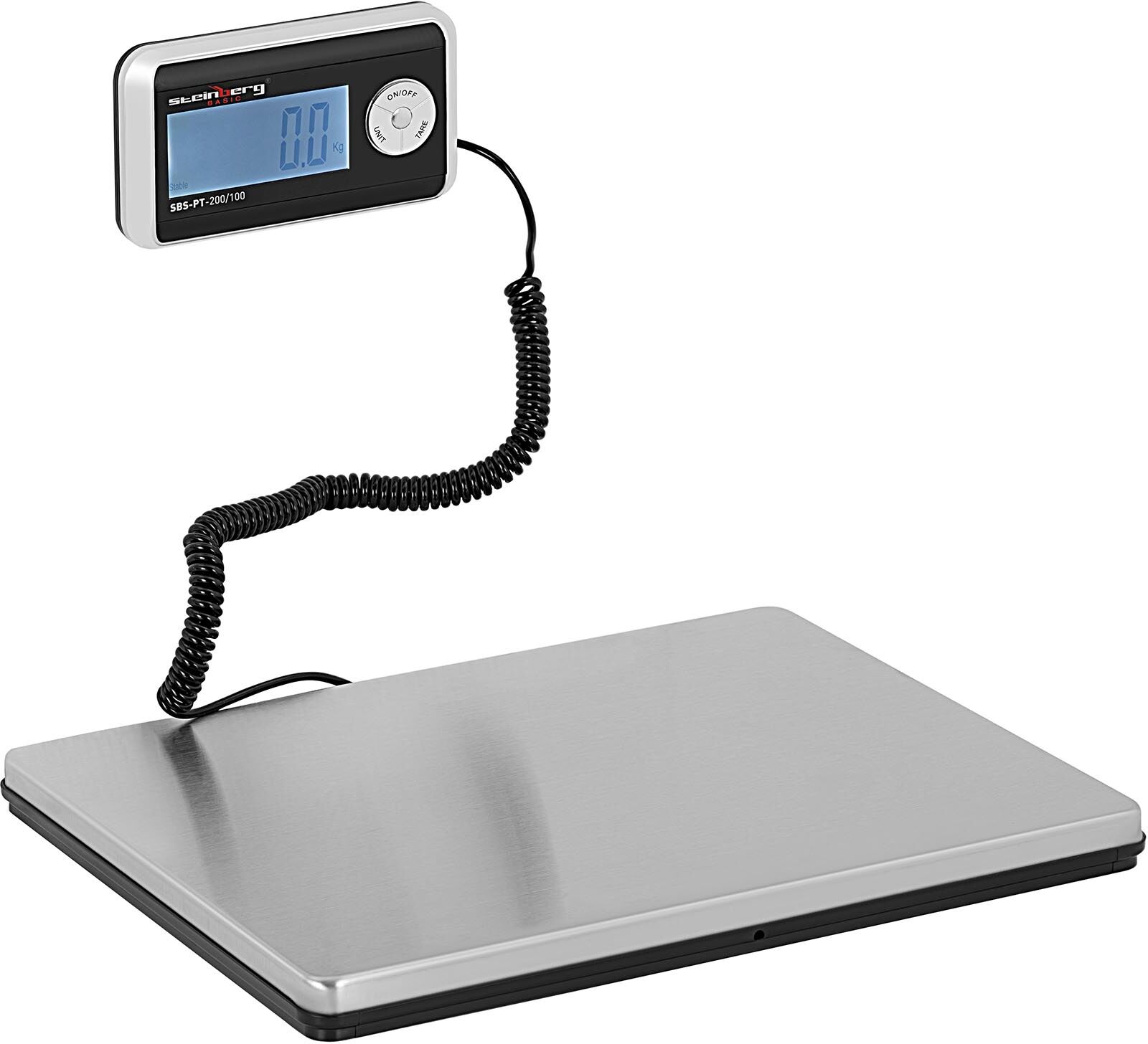 Steinberg Digital Parcel Scale - 200 kg / 100 g - Basic - External LCD-Display