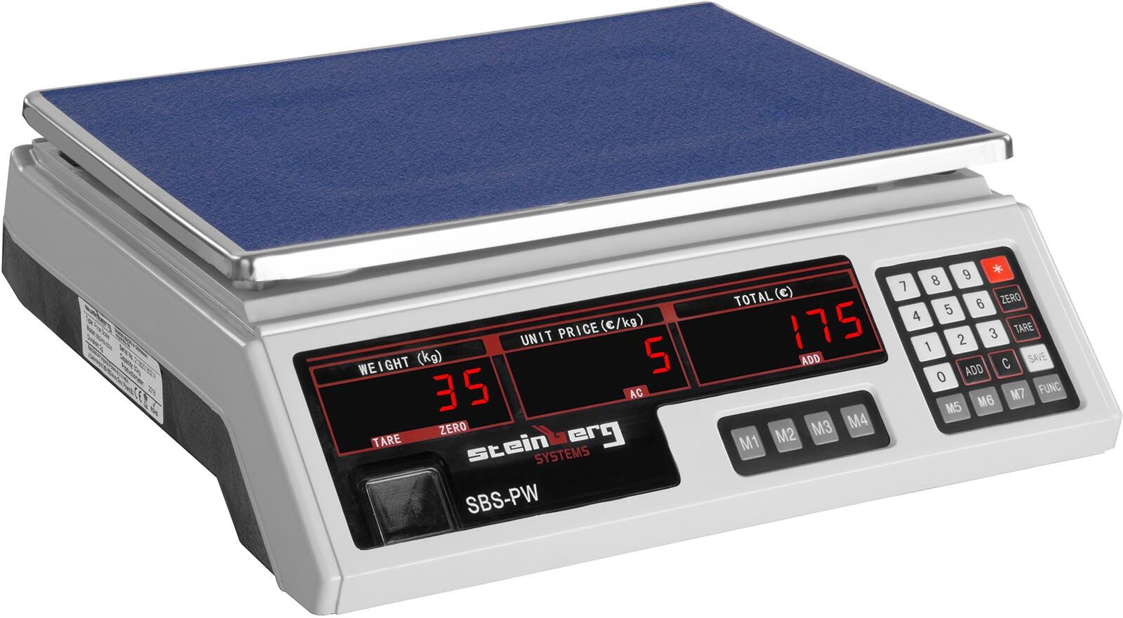 Steinberg Price Scale - 30 kg / 2 g - White - LED