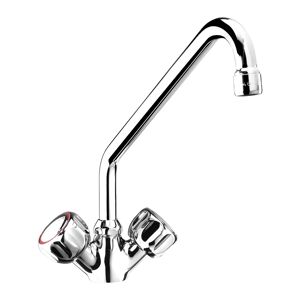 Monolith sink tap - mixer tap - chrome-plated brass - 250 mm-long tap
