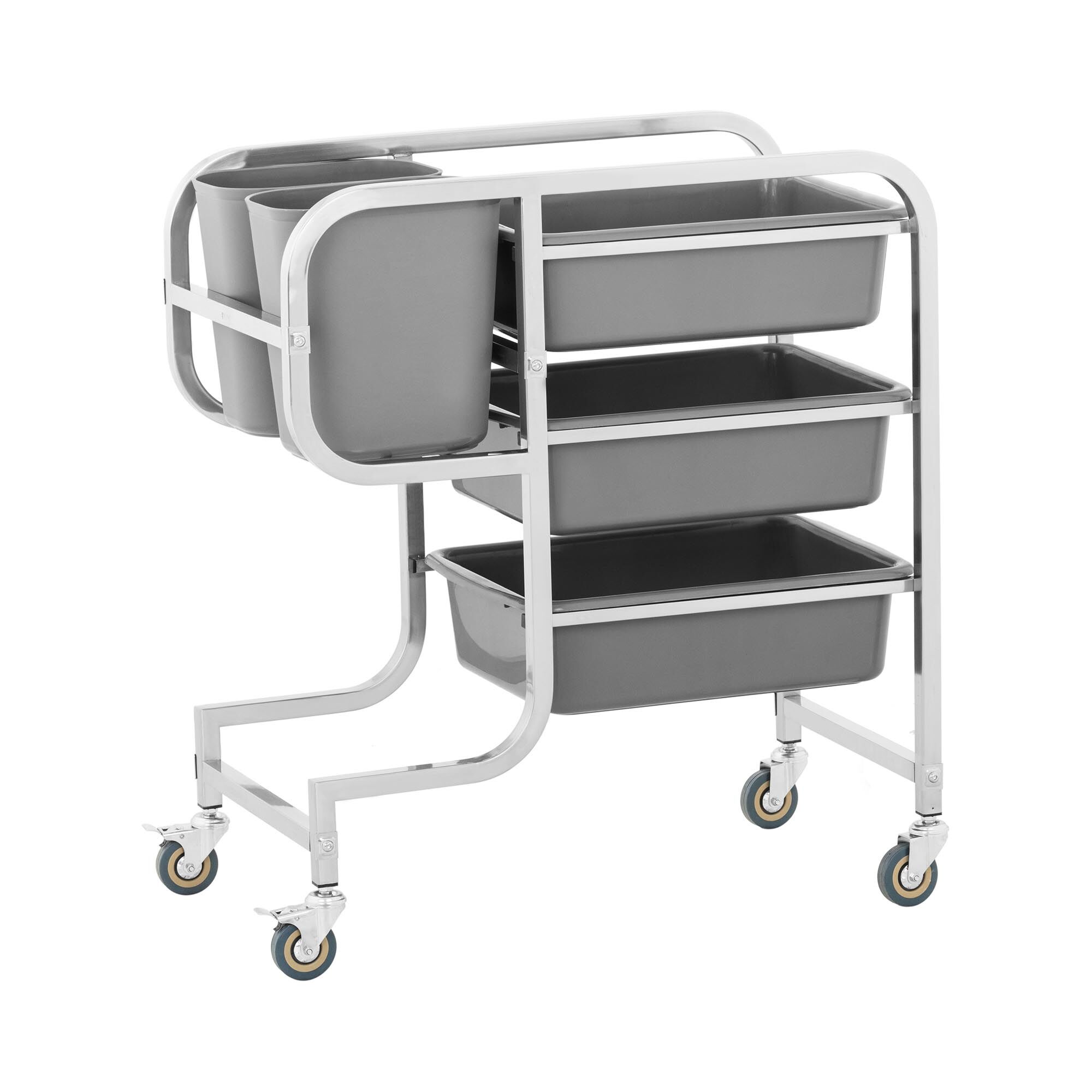 Royal Catering Bus Cart - 3 bus tubs - 2 rubbish bins - up to 100 kg