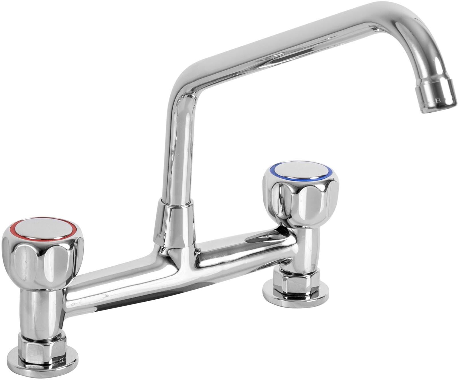 Monolith sink tap - Wall fitting - Chrome-plated brass