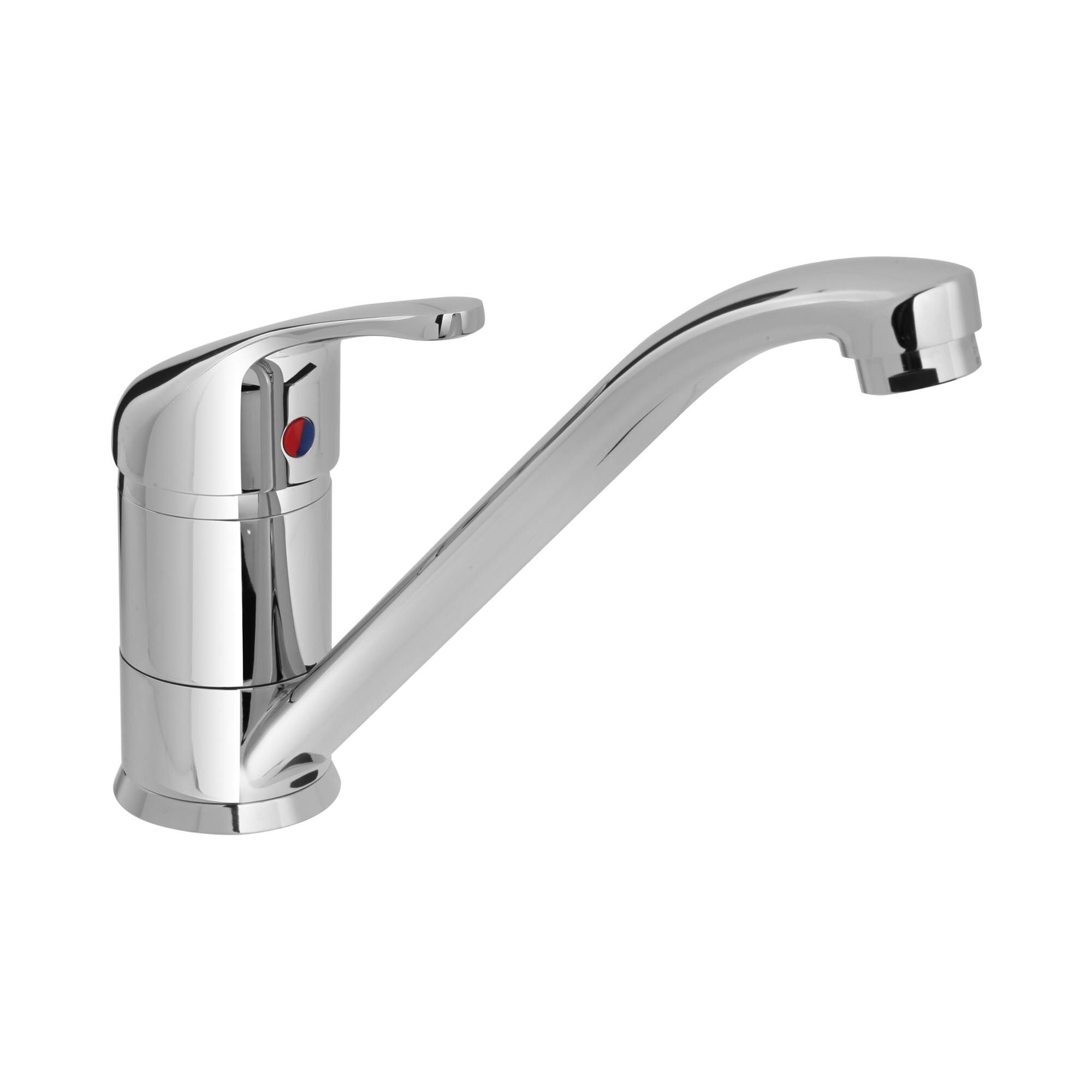 Monolith kitchen sink mixer tap - tap 215 mm - Chrome-plated brass