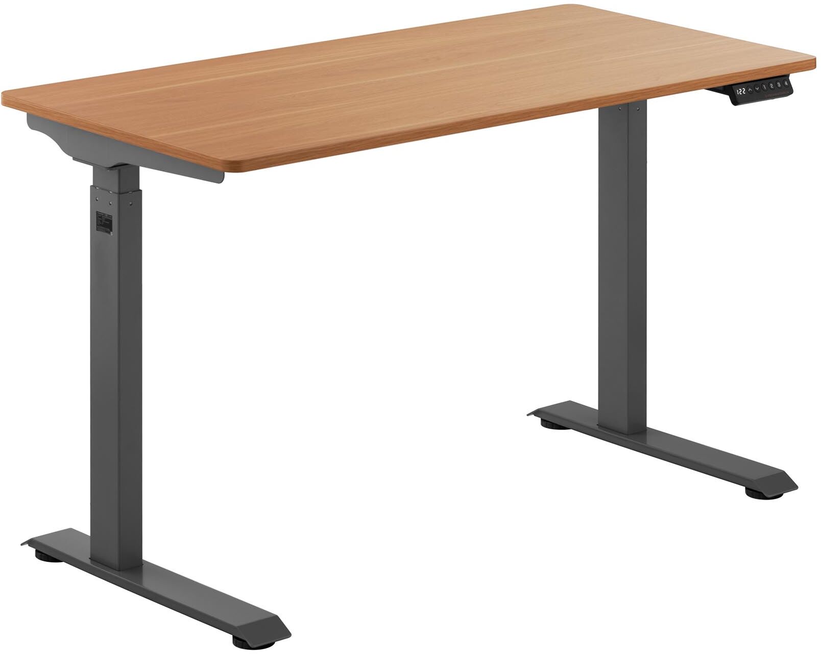 Fromm & Starck Sit-Stand Desk - 90 W - 730 - 1,233 mm - brown/grey