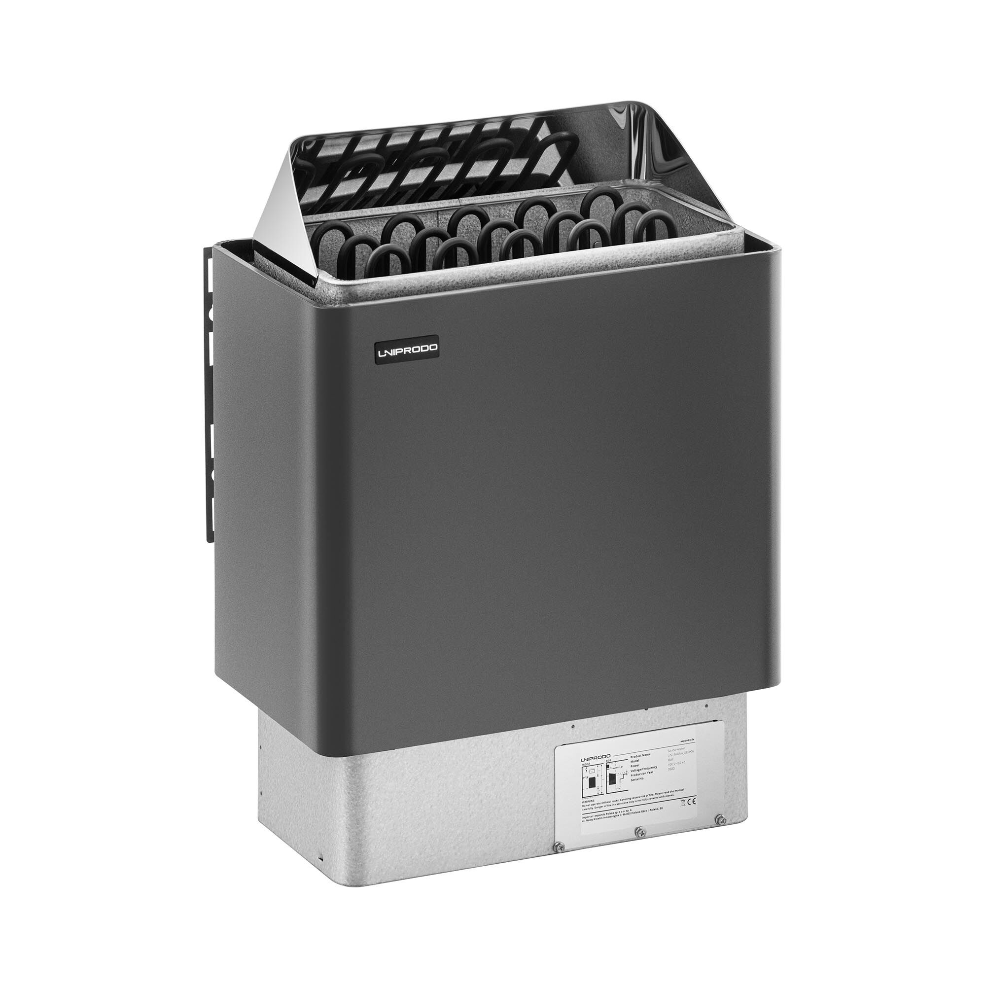 Uniprodo Sauna Heater - 8 kW - 30 to 110 °C