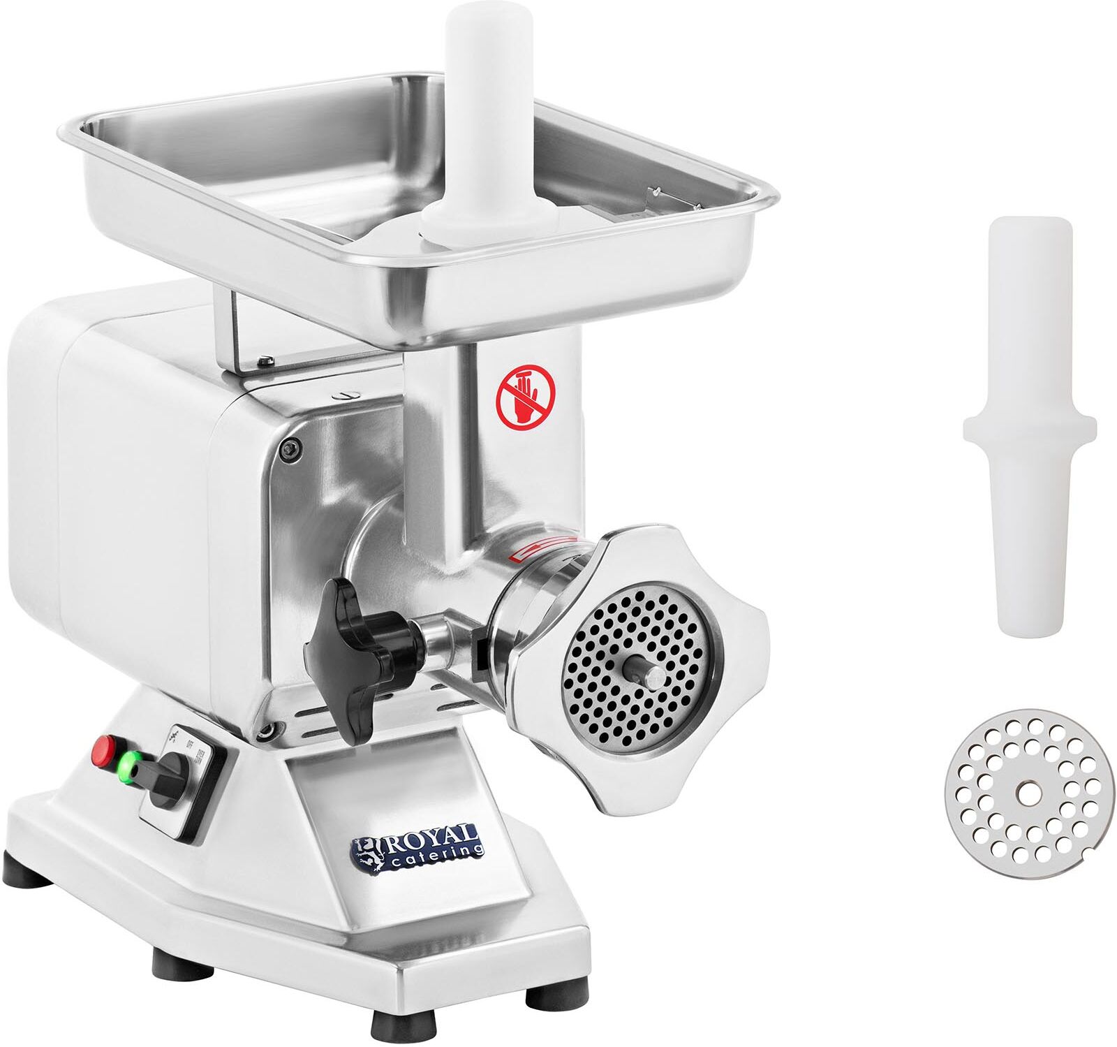 Royal Catering Stainless Steel Meat Grinder - 220 kg/hr - PRO