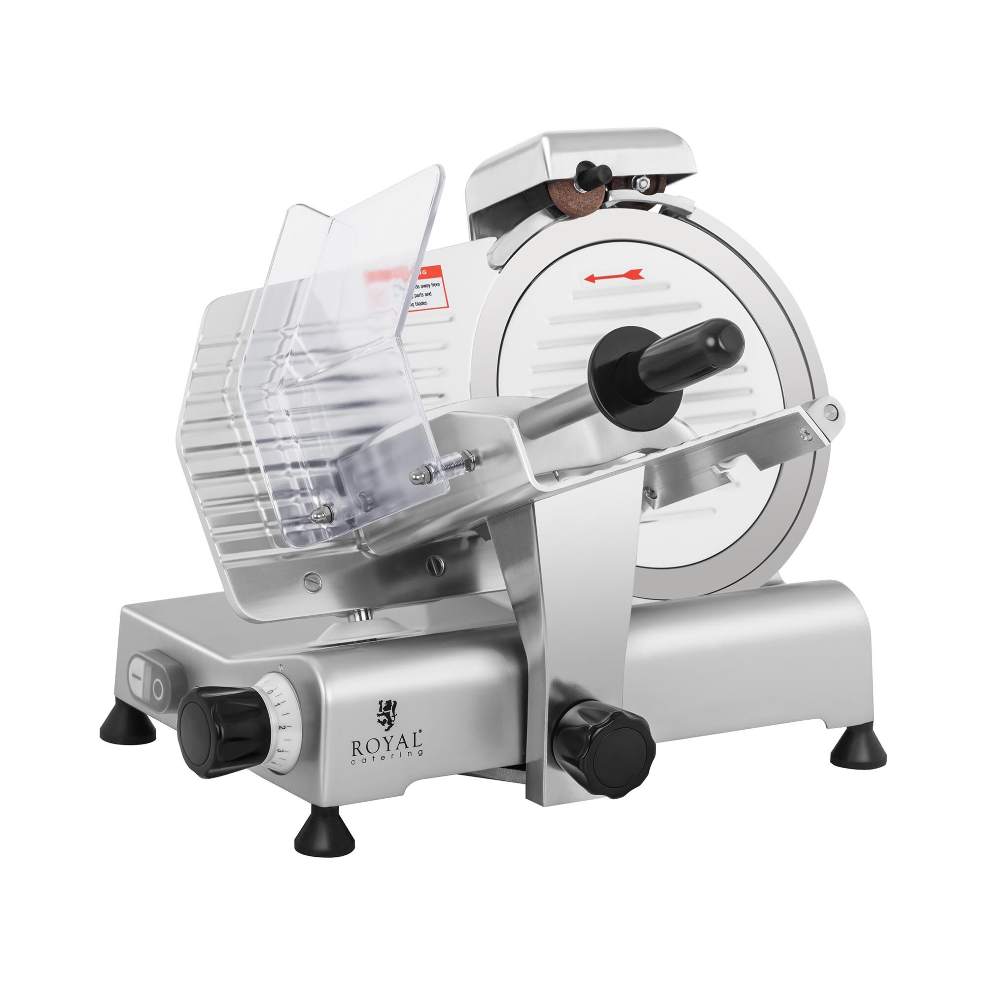 Royal Catering Meat Slicer - Ø 250 mm - 0 - 8 mm - with blade sharpener