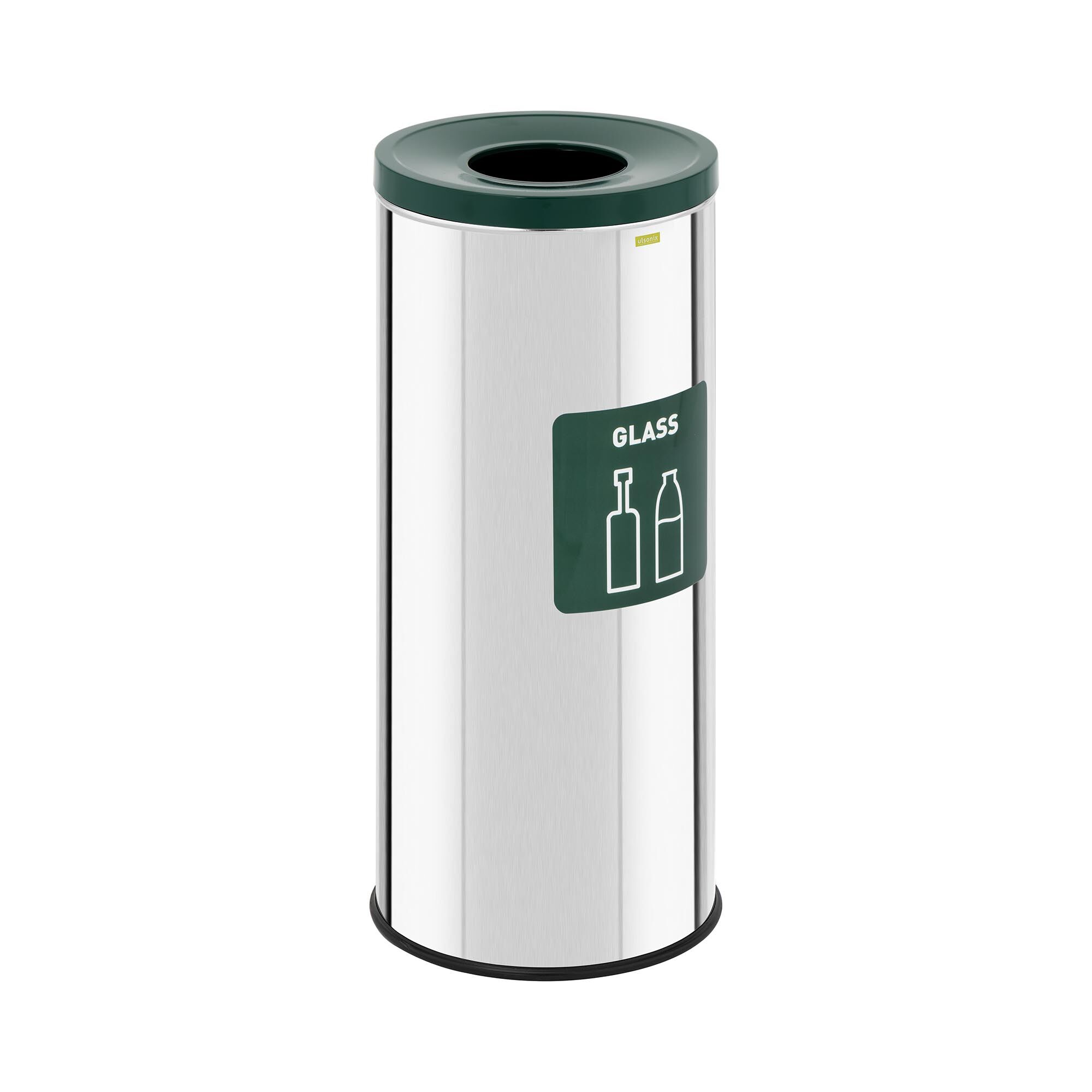 ulsonix Waste Bin - 45 L - {{colour_34_old_temp}} - glass waste label