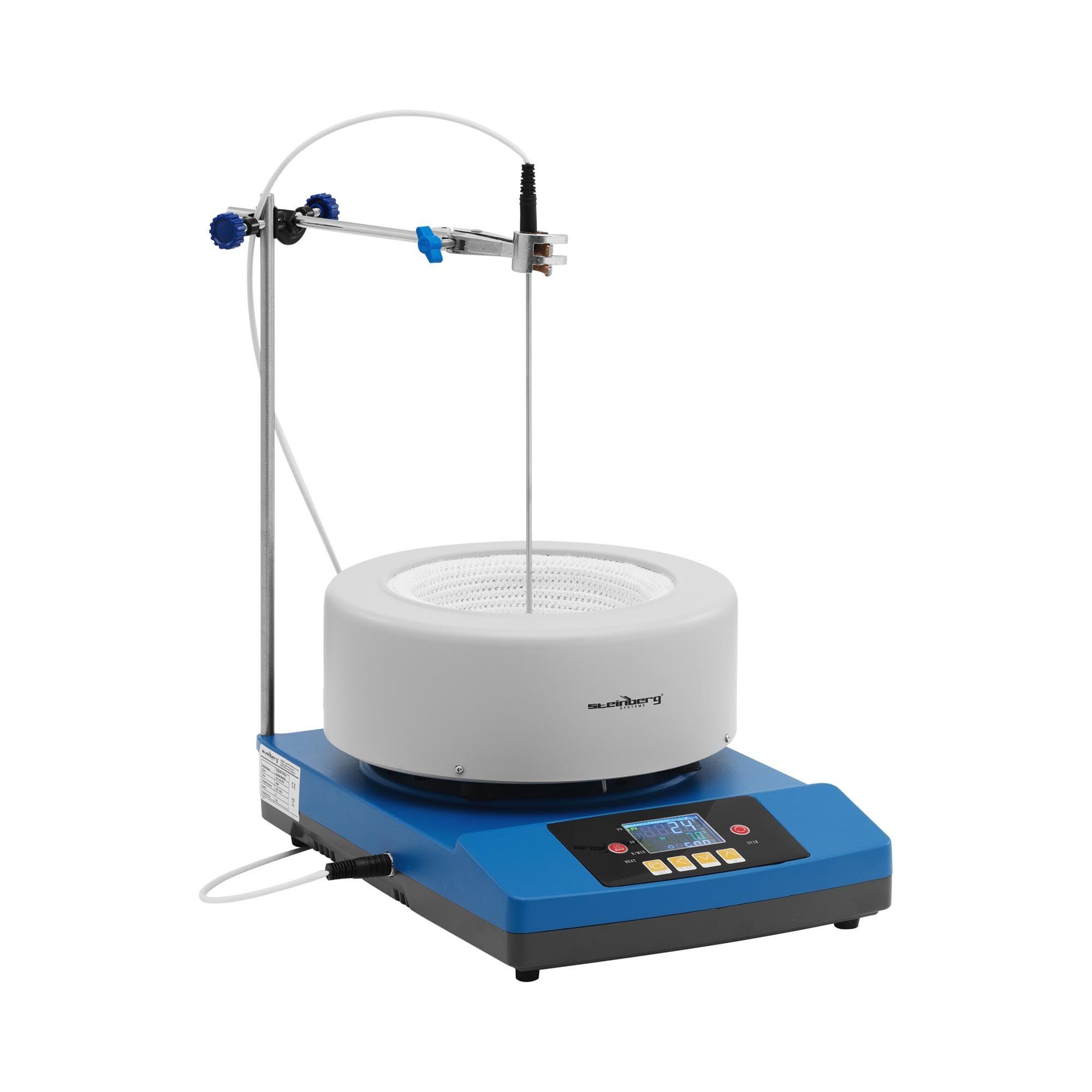 Steinberg Magnetic Stirrer with Heating Mantle - round bottom flask - 2 L