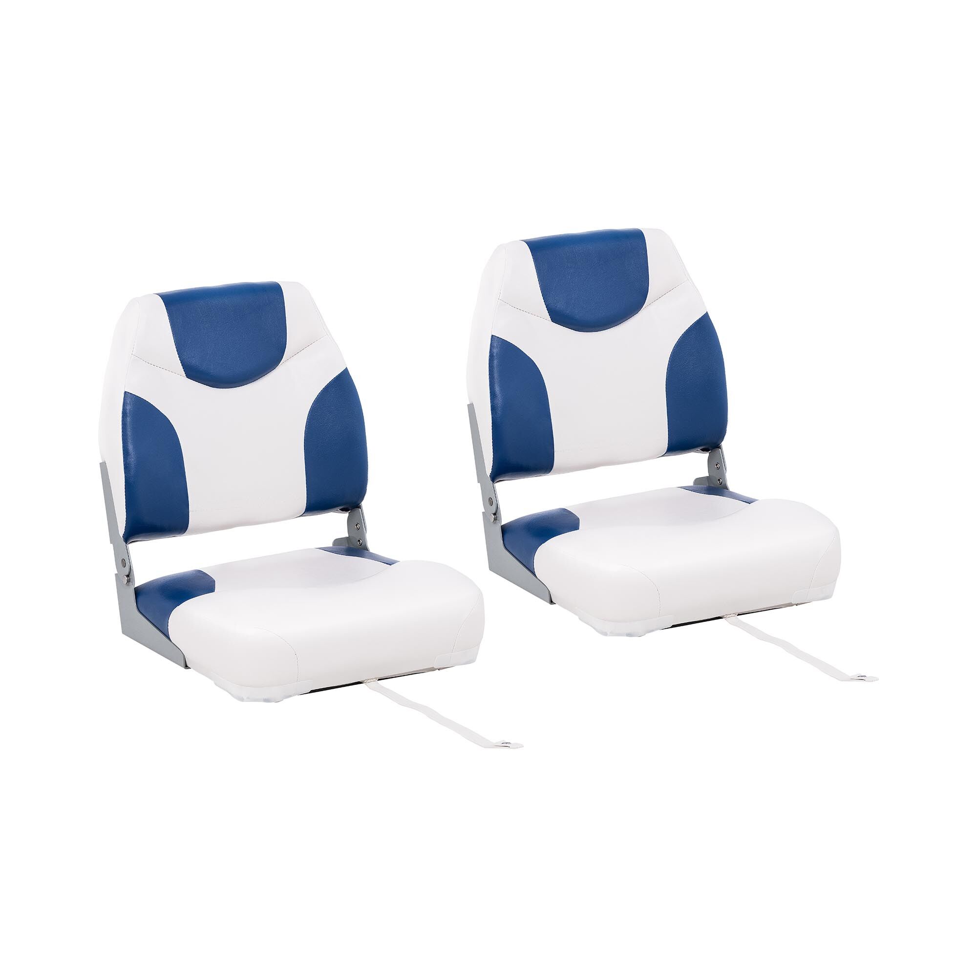 MSW Boat Seat - 2 pcs. - 50x42x51 cm - white-blue