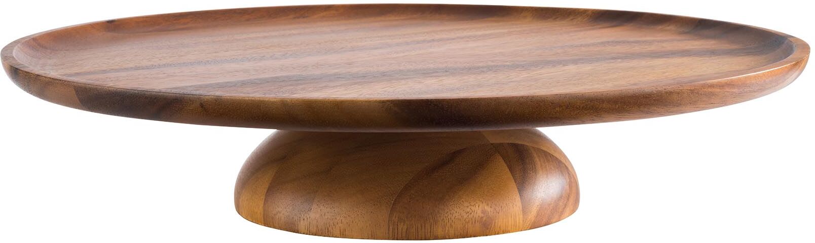 APS Cake Plate - Oiled acacia wood - diameter: 38.5 cm - height: 8 cm