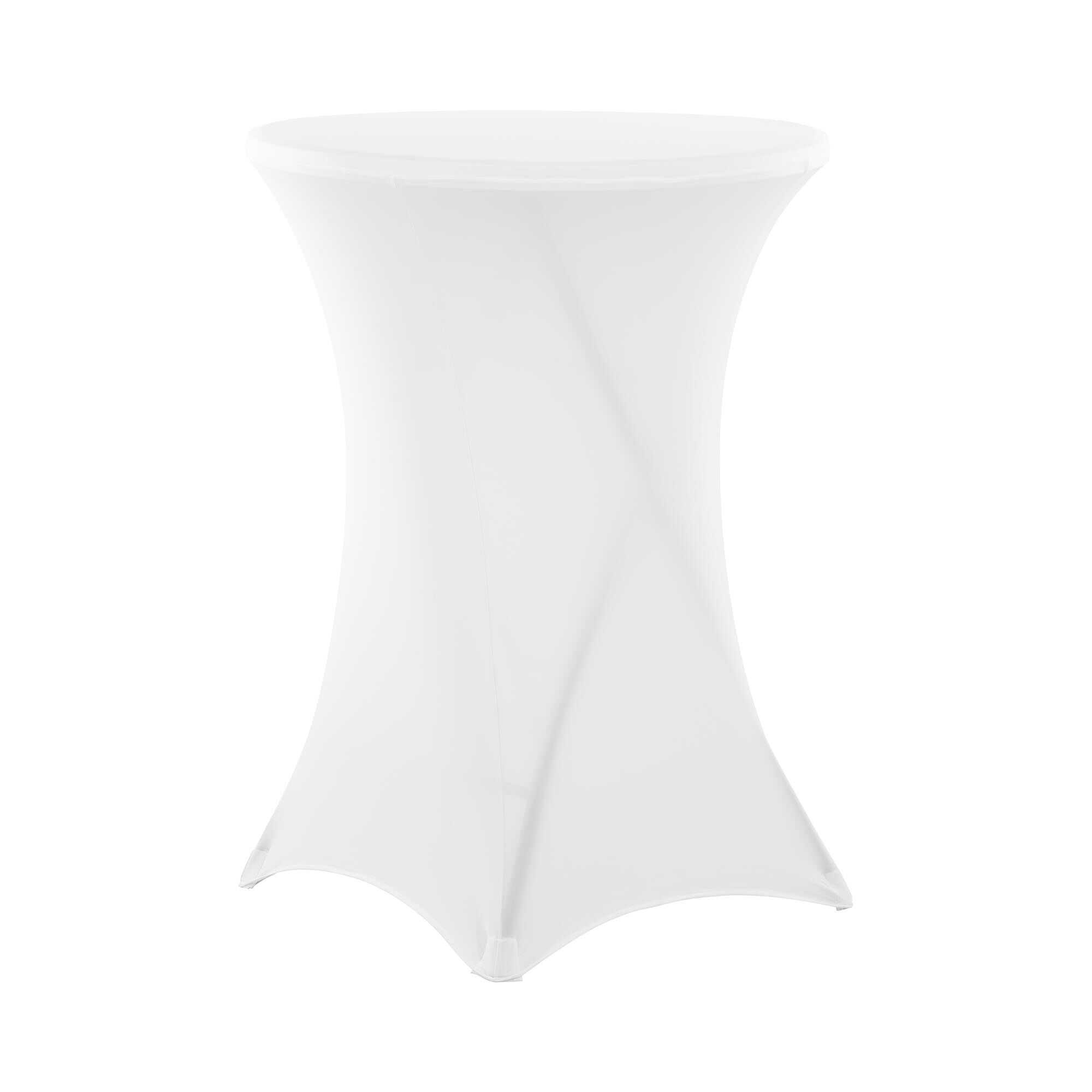 Royal Catering Bar Table Cover - White - Royal Catering