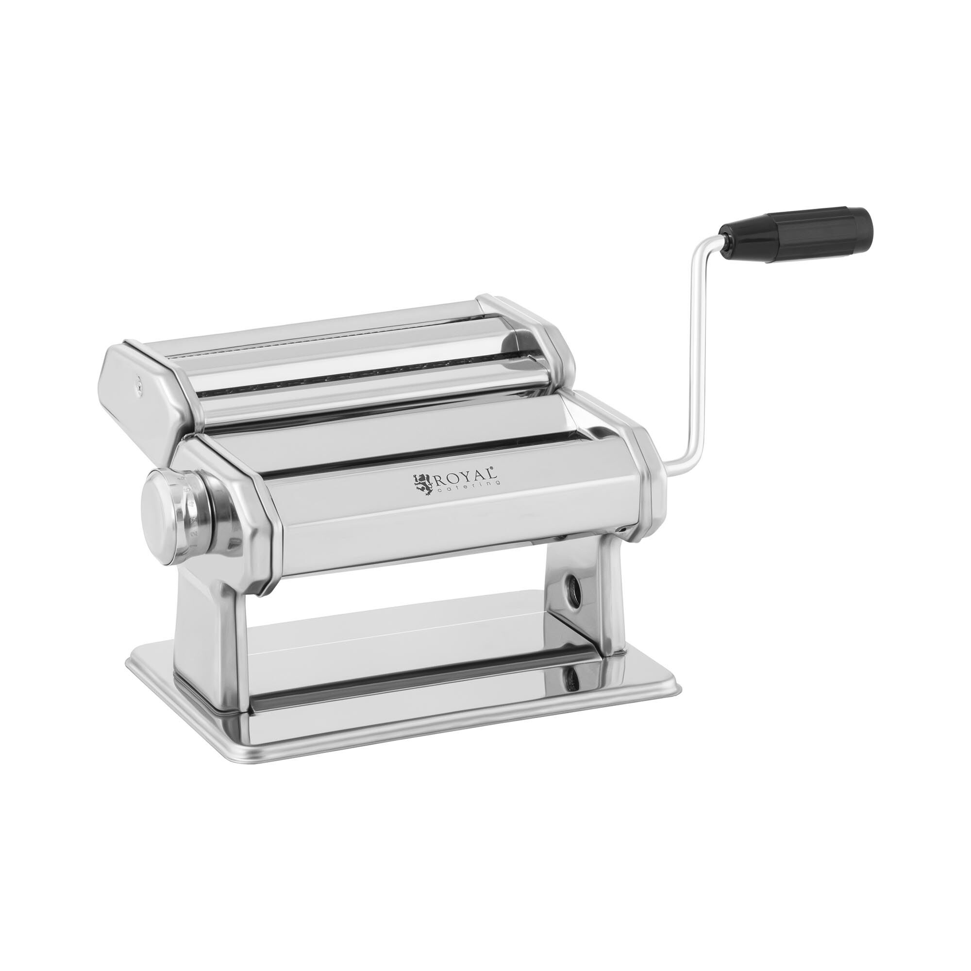 Royal Catering Pasta Machine - 17 cm - 0.5 to 3 mm - manual - removable cutting attachment