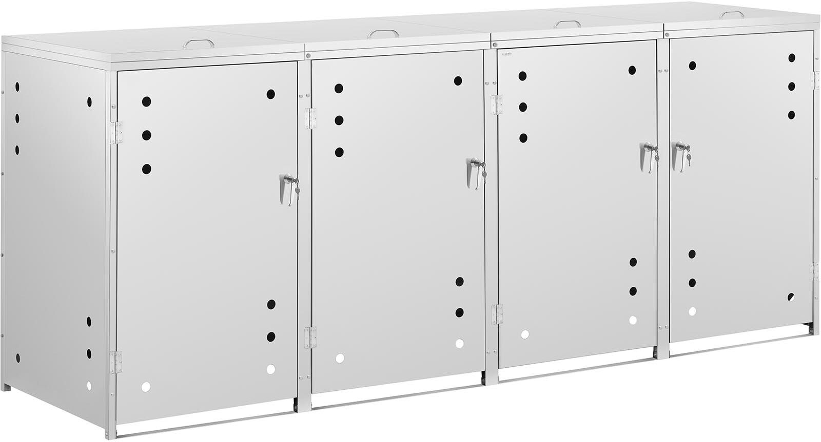 ulsonix Bin Storage Box - 4 x 240 L - horizontal air slots