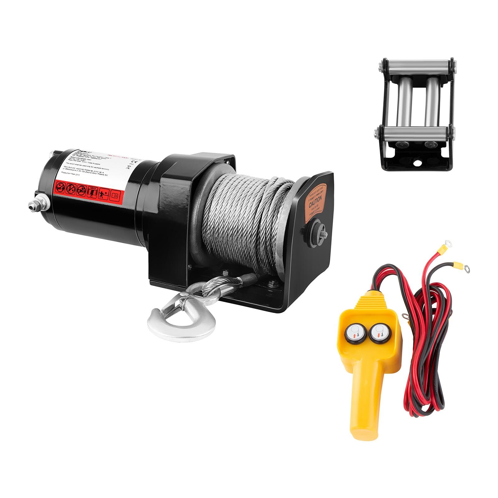 MSW Electric Winch - 907 kg - 2.000 lbs