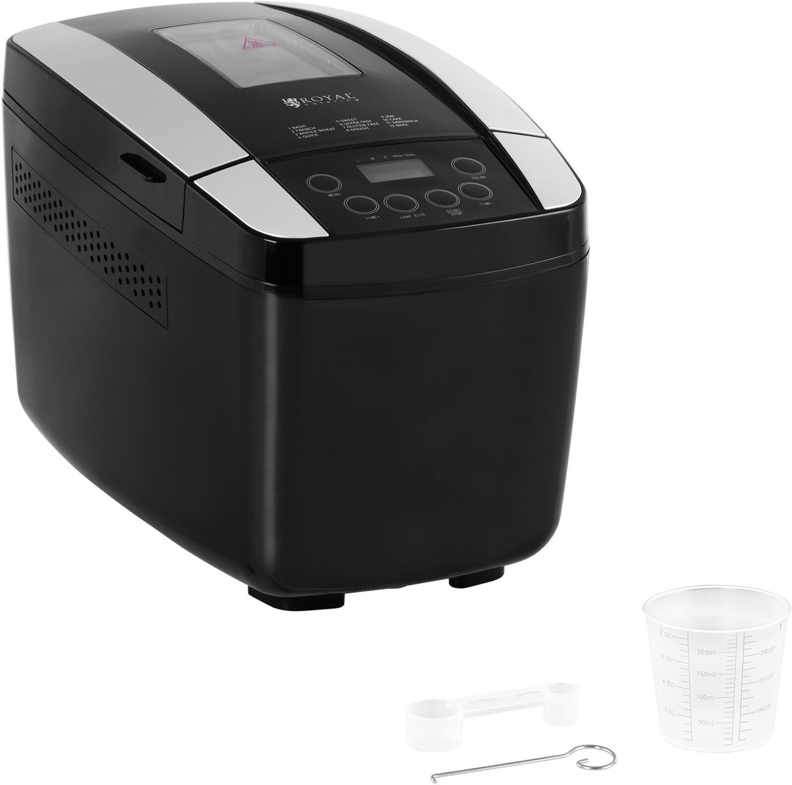 Royal Catering Bread Machine - 800 W - timer