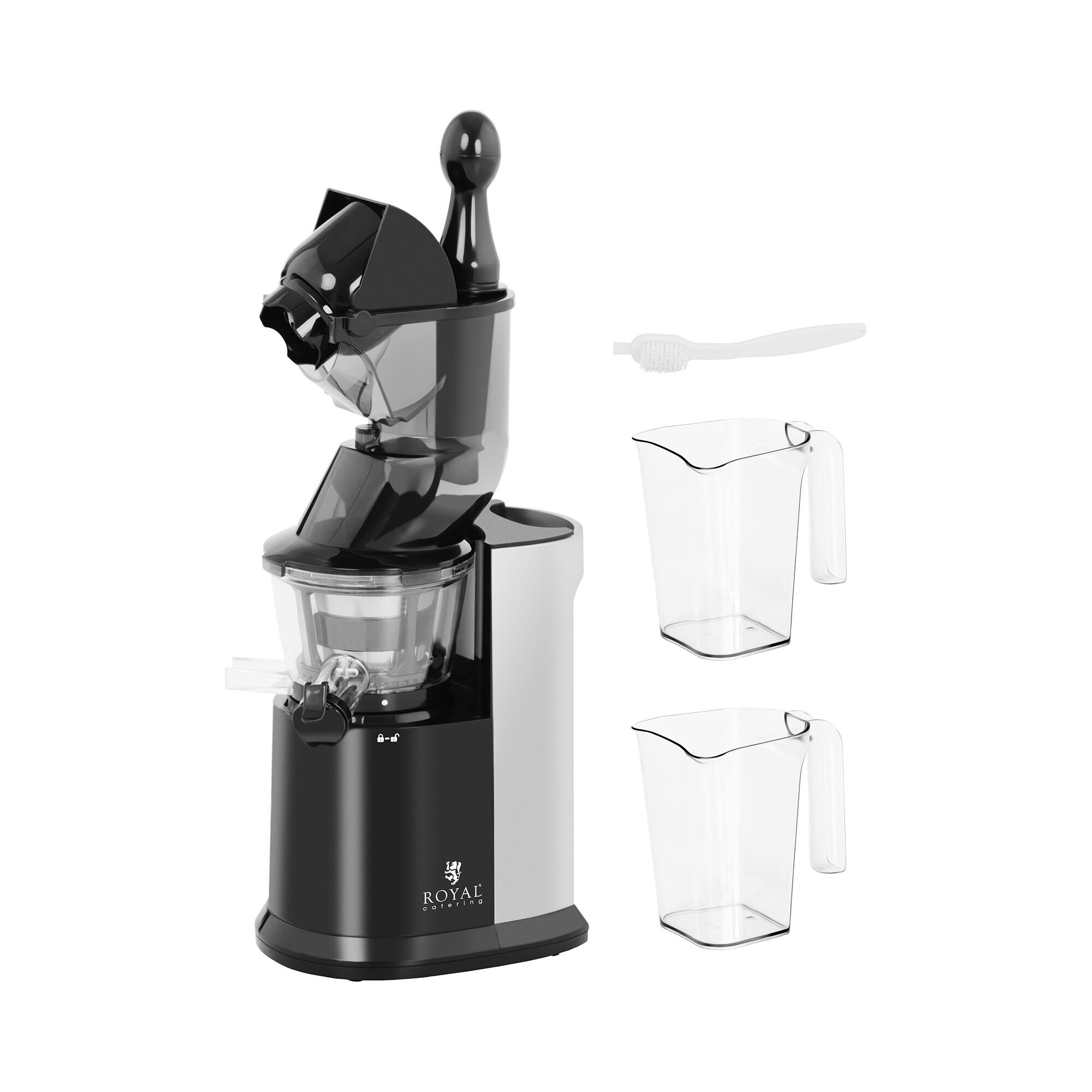 Royal Catering Slow Juicer - whole fruits - 250 W - 40 to 65 rpm