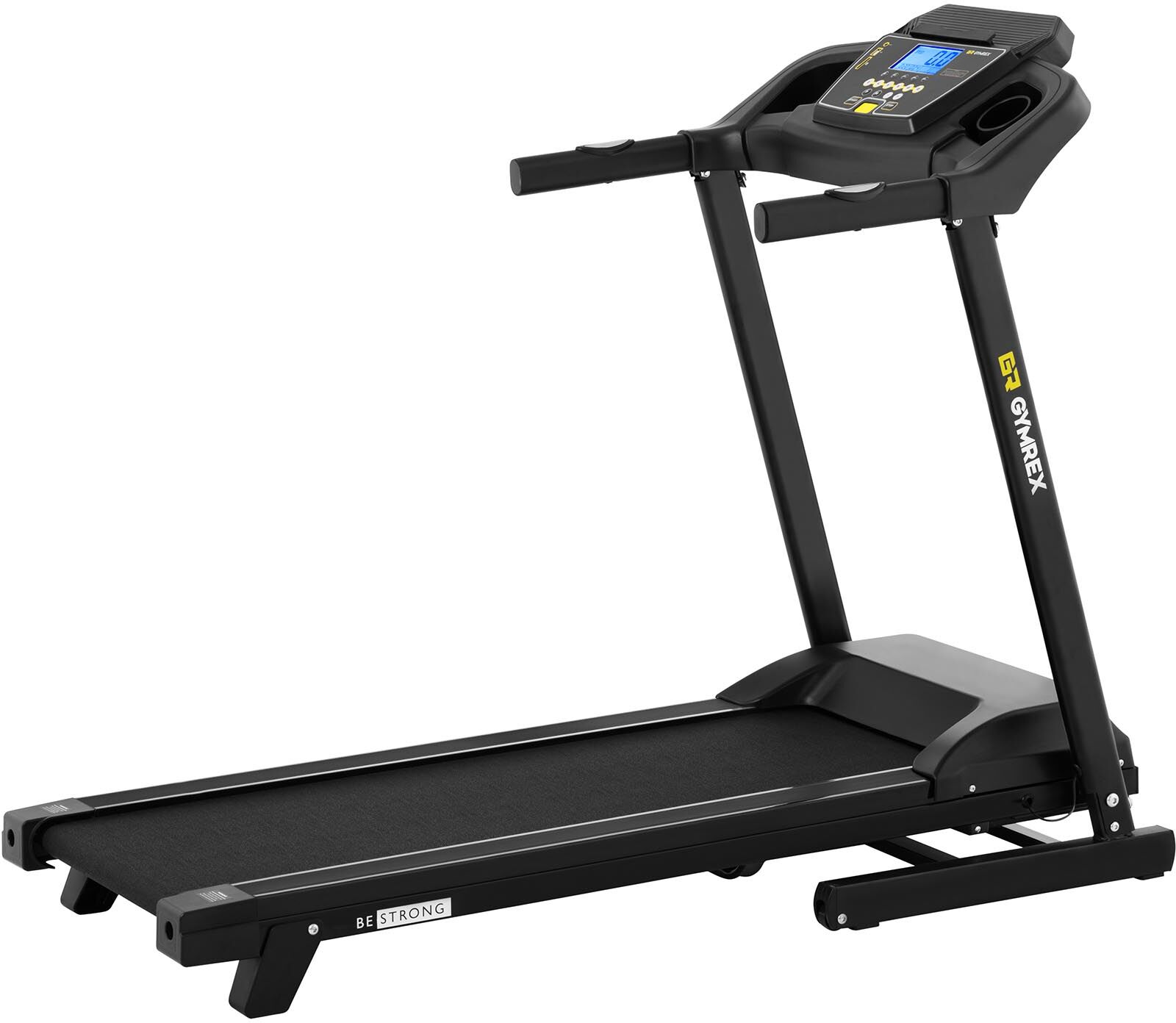 Gymrex Treadmill - folding - 1,471 W - 1 to 12 km/h - 120 kg - 2 incline levels