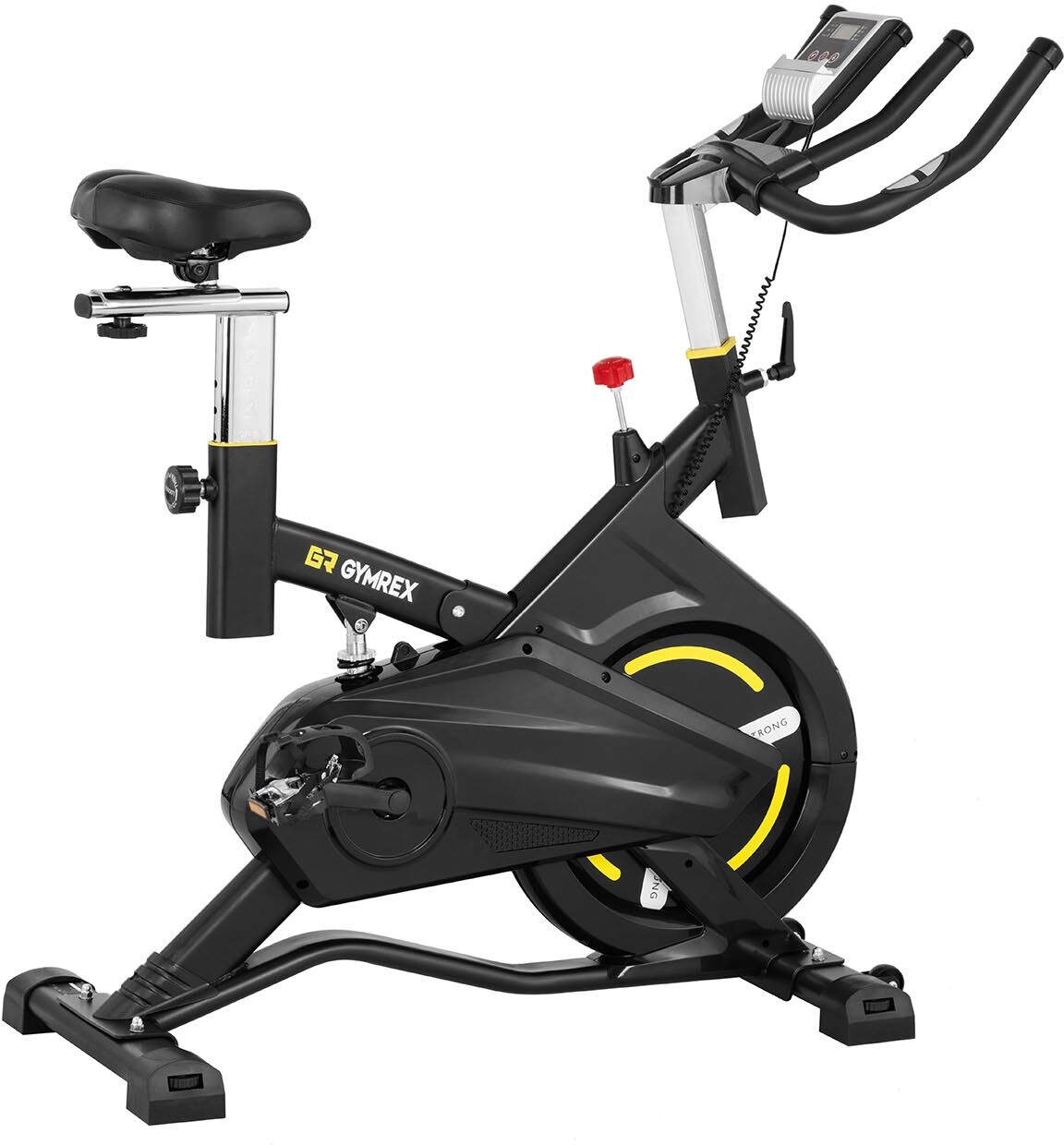 Gymrex Stationary Bike - flywheel 13 kg - loadable up to 100 kg - LCD