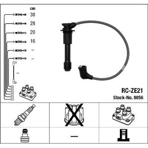 Ignition Cable Kit RC-ZE21 NGK RCZE21 Ignition Cable Kit RC-ZE21 NGK RCZE21