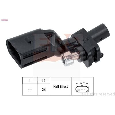EPS 1.953.552 Crankshaft Position Sensor - OE Equivalent EPS 1.953.552 Crankshaft Position Sensor - OE Equivalent