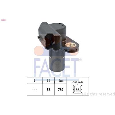 Sensor, crankshaft pulse Made in Italy - OE Equivalent 9.0553 Facet 90553 Sensor, crankshaft pulse Made in Italy - OE Equivalent 9.0553 Facet 90553