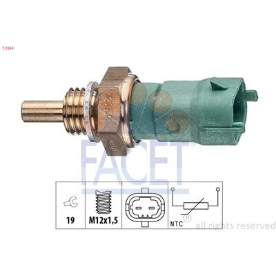 Facet Sensor, fuel temperature Made in Italy - OE Equivalent 73364 Facet Sensor, fuel temperature Made in Italy - OE Equivalent 73364