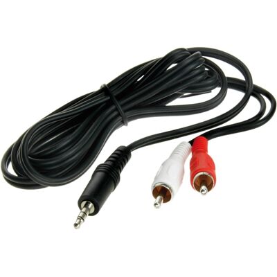 ACV Stereo jack 3.5mm Stereo to Cinch plug 1.5m (RCA plug) 31149002 ACV Stereo jack 3.5mm Stereo to Cinch plug 1.5m (RCA plug) 31149002