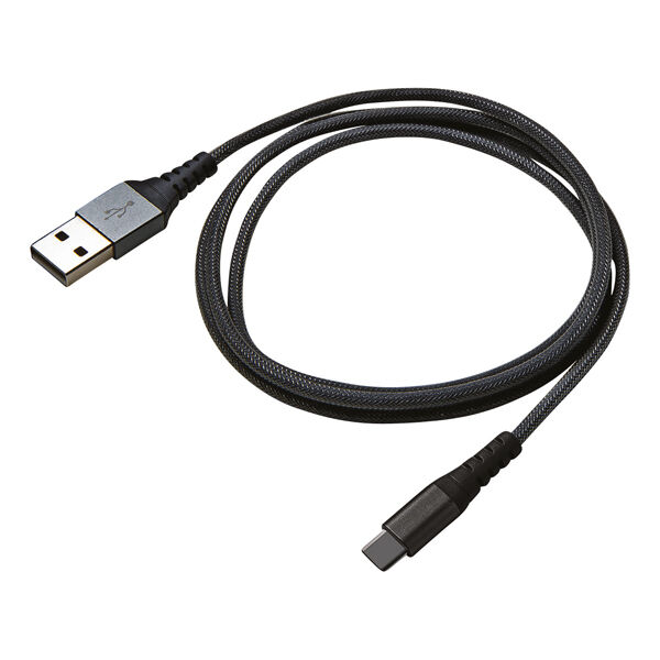 Carpoint Celly Data Cable USB-C Nylon 1 Meter Black 0517513