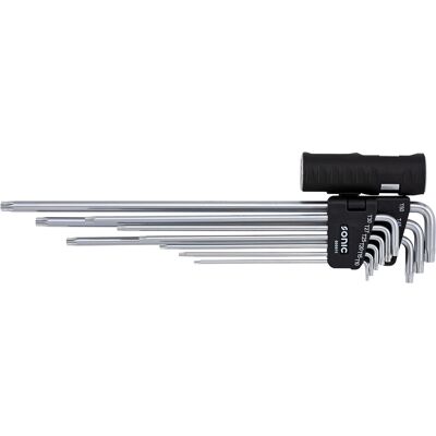 Sonic L-key set TX, XXL with bore 9 pcs. 600911 Sonic L-key set TX, XXL with bore 9 pcs. 600911