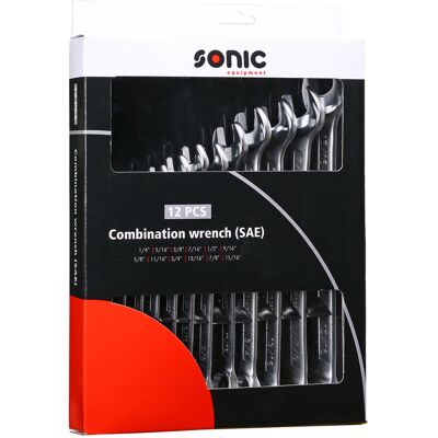 Sonic Ring spanner set (SAE) 12 pcs. 601204 Sonic Ring spanner set (SAE) 12 pcs. 601204