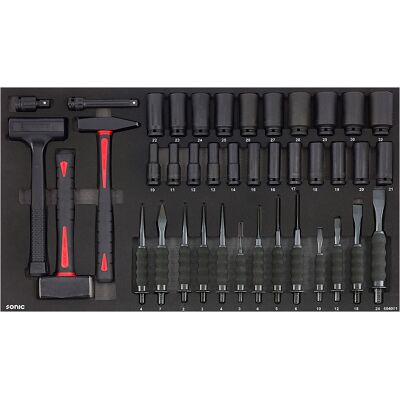 Sonic Chisel, hammer & power nozzle set 40 pcs. SFS Jumbo 604001 Sonic Chisel, hammer & power nozzle set 40 pcs. SFS Jumbo 604001