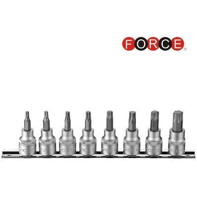 Force 8pc 3/8" DR. Star socket bit set 3086 Force 8pc 3/8" DR. Star socket bit set 3086