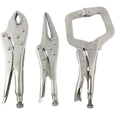 Weber Tools Locking pliers set 3 pieces WT9G200 Weber Tools Locking pliers set 3 pieces WT9G200