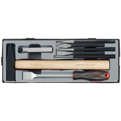 Force Hammer & chisel set 8 pieces T50822 Force Hammer & chisel set 8 pieces T50822