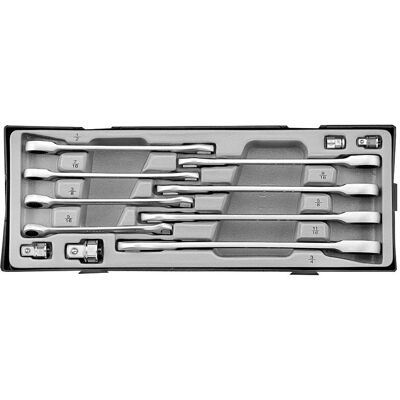 Force Open-end ratchet wrench set SAE 12 pieces T51215 Force Open-end ratchet wrench set SAE 12 pieces T51215