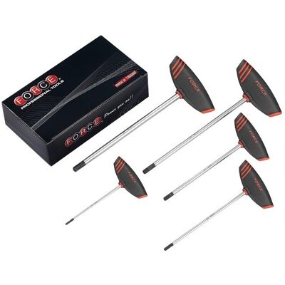 Force 5-piece T-handle torx key set 2058 Force 5-piece T-handle torx key set 2058