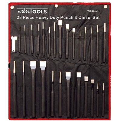 Weber Tools 28-piece heavy-duty driver and chisel set WT8370 Weber Tools 28-piece heavy-duty driver and chisel set WT8370