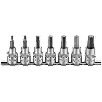 Force 3/8" Bit socket set Allen 7 pieces 3075S Force 3/8" Bit socket set Allen 7 pieces 3075S