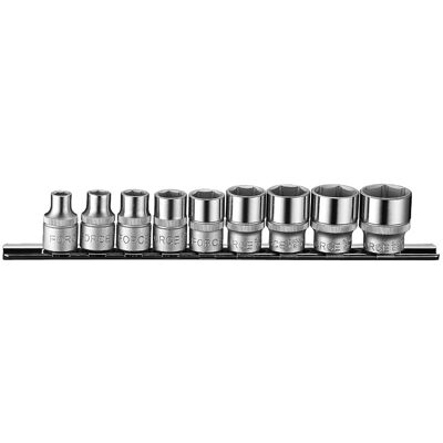 Force 3/8" Socket set 6-sided SAE 9 pieces 3098 Force 3/8" Socket set 6-sided SAE 9 pieces 3098