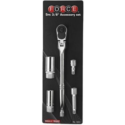 Force 3/8" Spark Plug Socket Set 5 Piece 3051 Force 3/8" Spark Plug Socket Set 5 Piece 3051