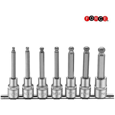 Force 4076 1/2 Bit Socket Set Hexagon Ball Socket 7 Piece 4076 Force 4076 1/2 Bit Socket Set Hexagon Ball Socket 7 Piece 4076