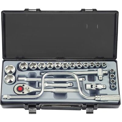 Force 24 Piece 1/2" 6pt. Flank Socket Set 4245 Force 24 Piece 1/2" 6pt. Flank Socket Set 4245