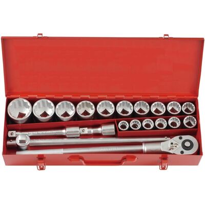 Force Socket Set 3/4" 12-sided 20 pieces 6201 Force Socket Set 3/4" 12-sided 20 pieces 6201