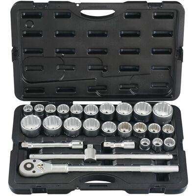 Force 3/4" Socket Set 12-sided 26 pieces 6261 Force 3/4" Socket Set 12-sided 26 pieces 6261
