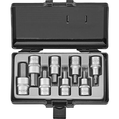FORCE 4091S 1/2″ Bit Socket Set Hexagon SAE 8-piece 4091S FORCE 4091S 1/2″ Bit Socket Set Hexagon SAE 8-piece 4091S