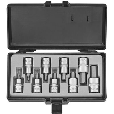 FORCE 4101S 1/2″ Bit Socket Set Hexagon SAE 9-piece 4101S FORCE 4101S 1/2″ Bit Socket Set Hexagon SAE 9-piece 4101S