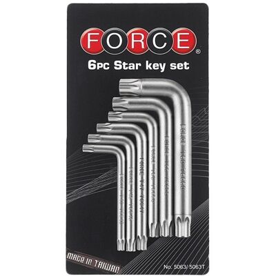 Force Resistorx L-key set 6-piece 5063T Force Resistorx L-key set 6-piece 5063T