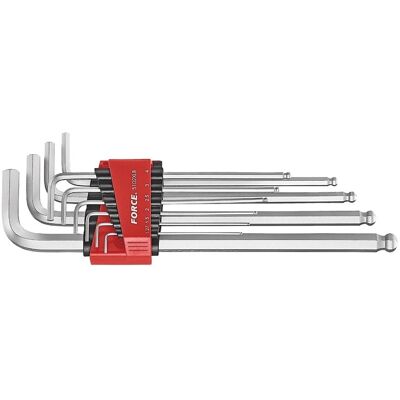 Force Angle Ball Allen Key (SAE) 10-piece 5109XLBS Force Angle Ball Allen Key (SAE) 10-piece 5109XLBS