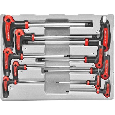 Force T-handle Allen key set 10-piece 5106B Force T-handle Allen key set 10-piece 5106B